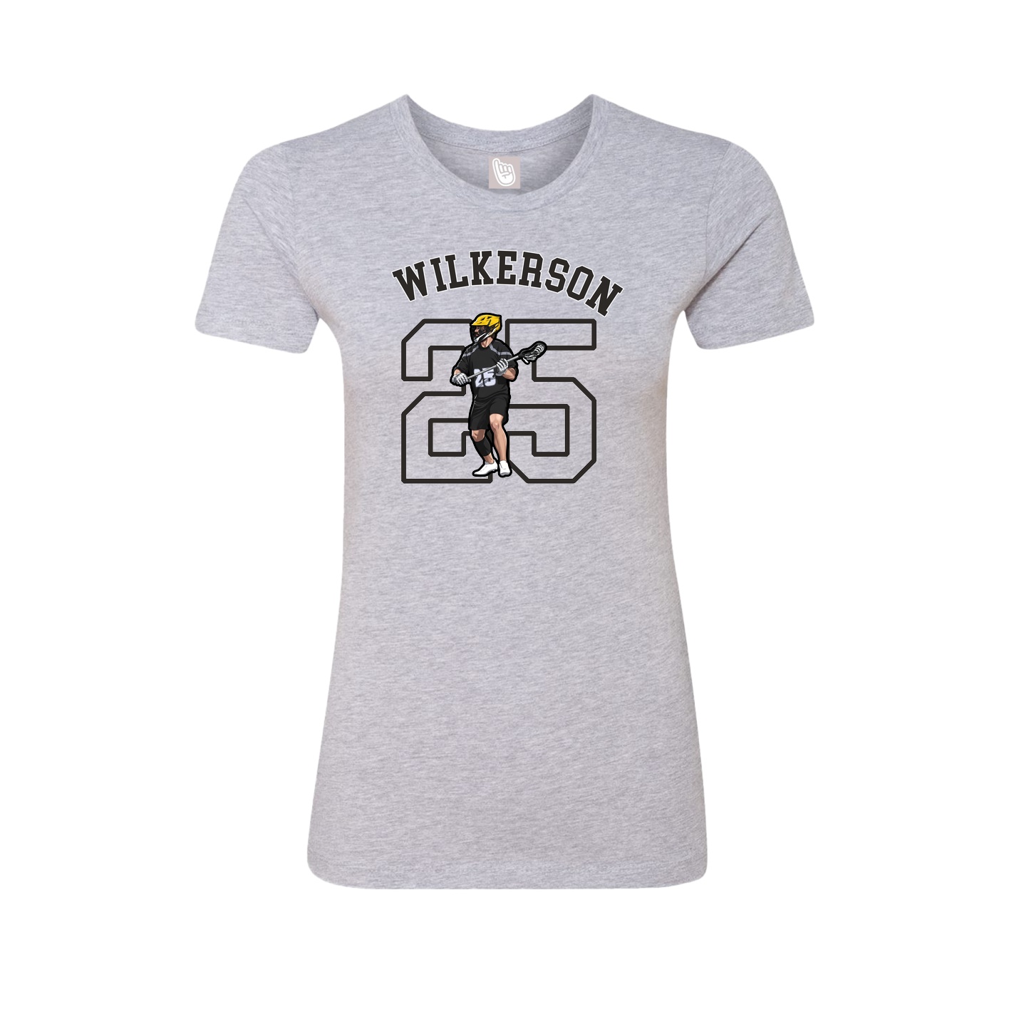 Fitted Women's Tee — Shirsey Arch in Grey