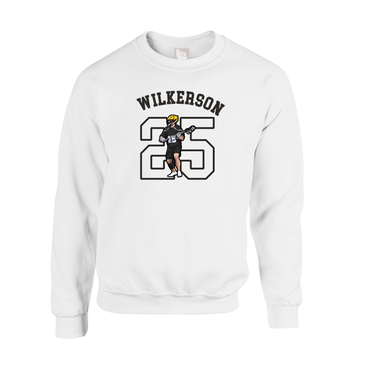 Fleece Crew — Shirsey Arch in White