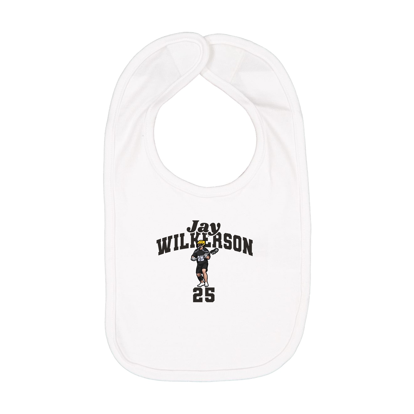 Infant Bib — Signature Arch in White