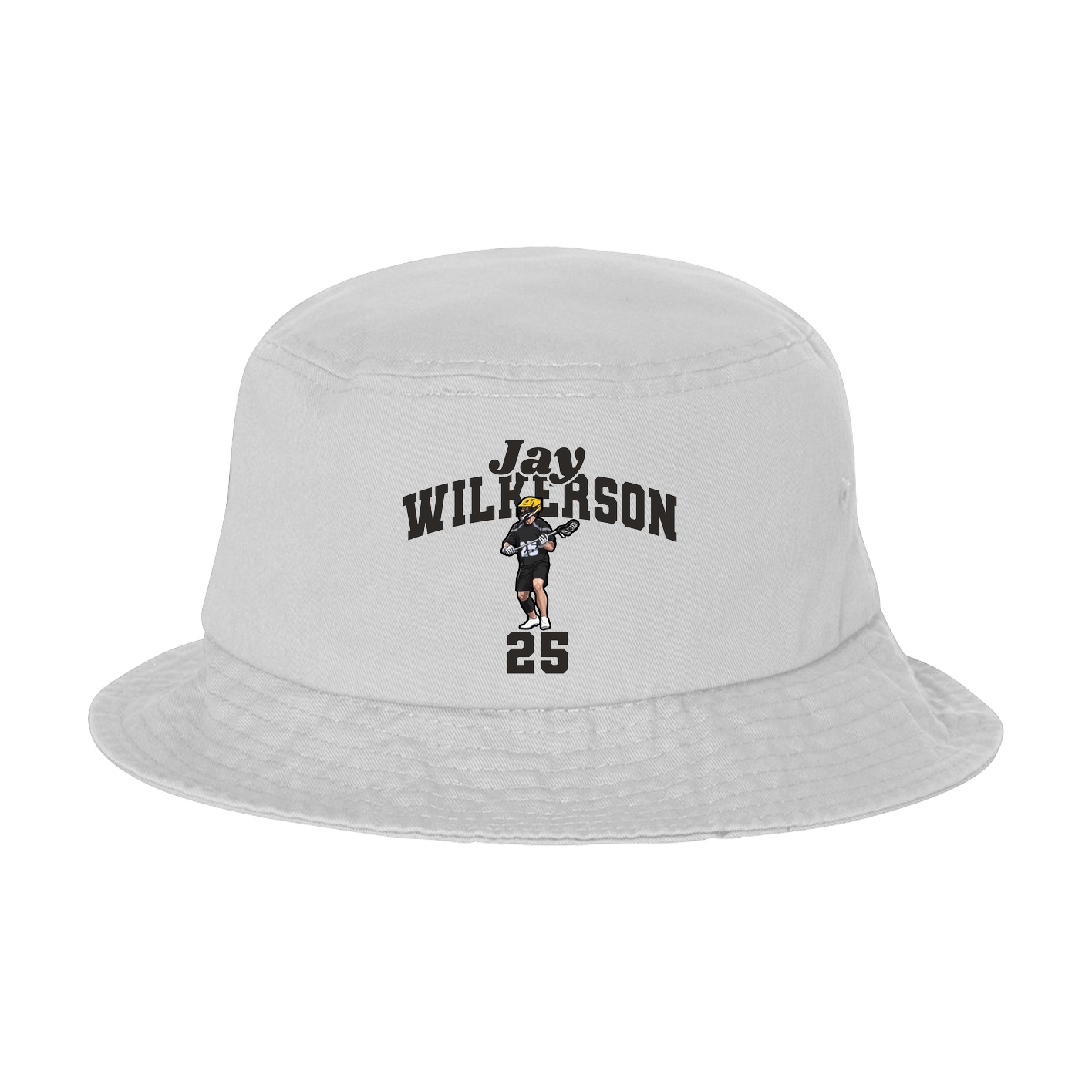 Bucket Cap — Signature Arch in White
