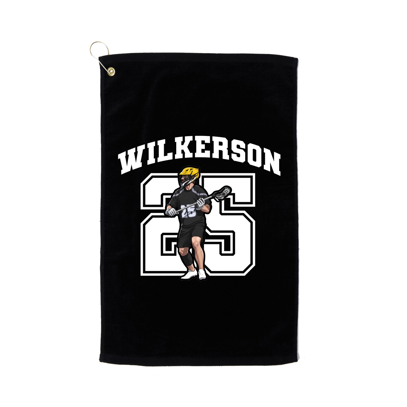 Golf Towel — Number in Black