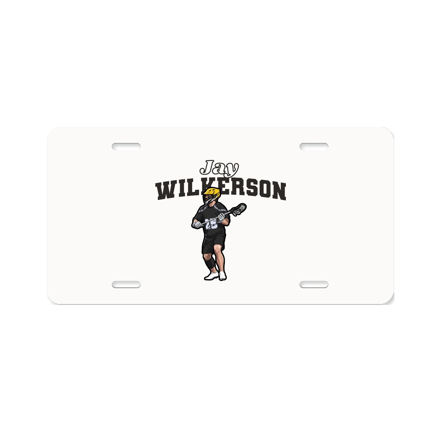 License Plate — Name Arch in Classic