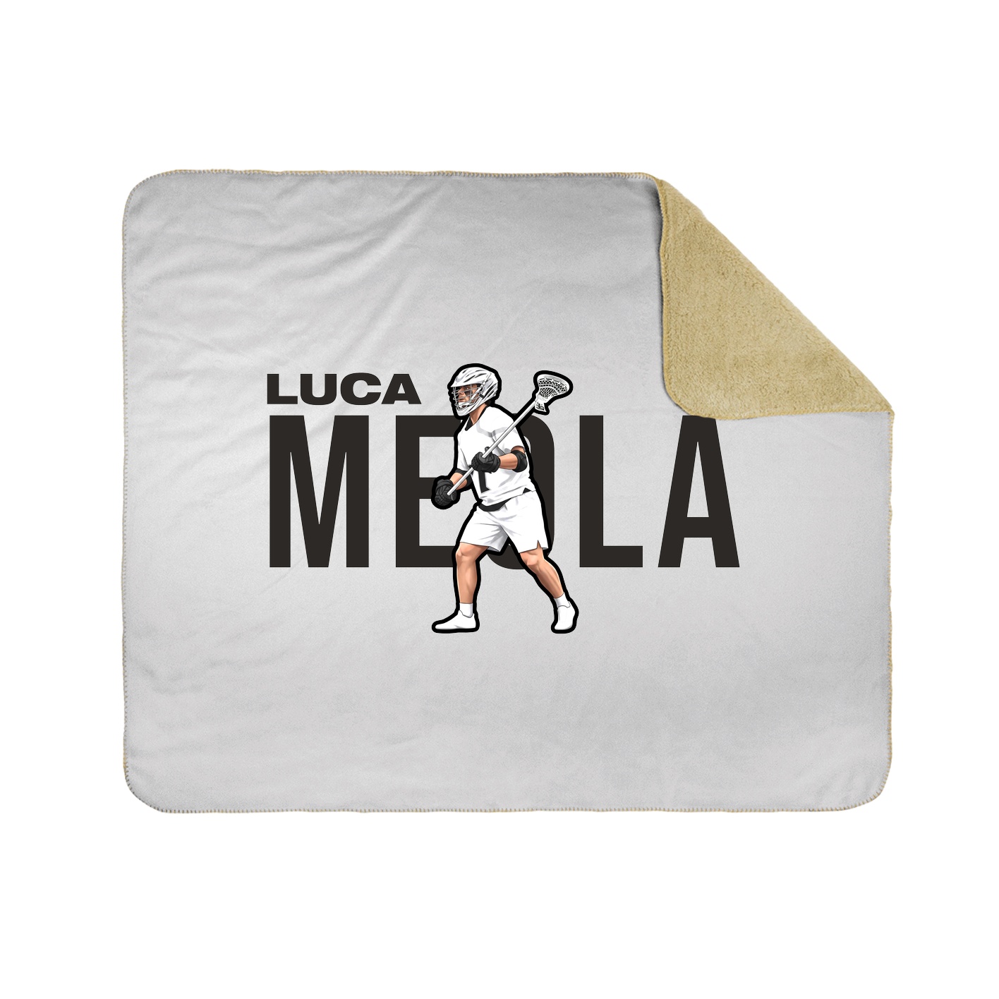 Throw Blanket — Player Name in White