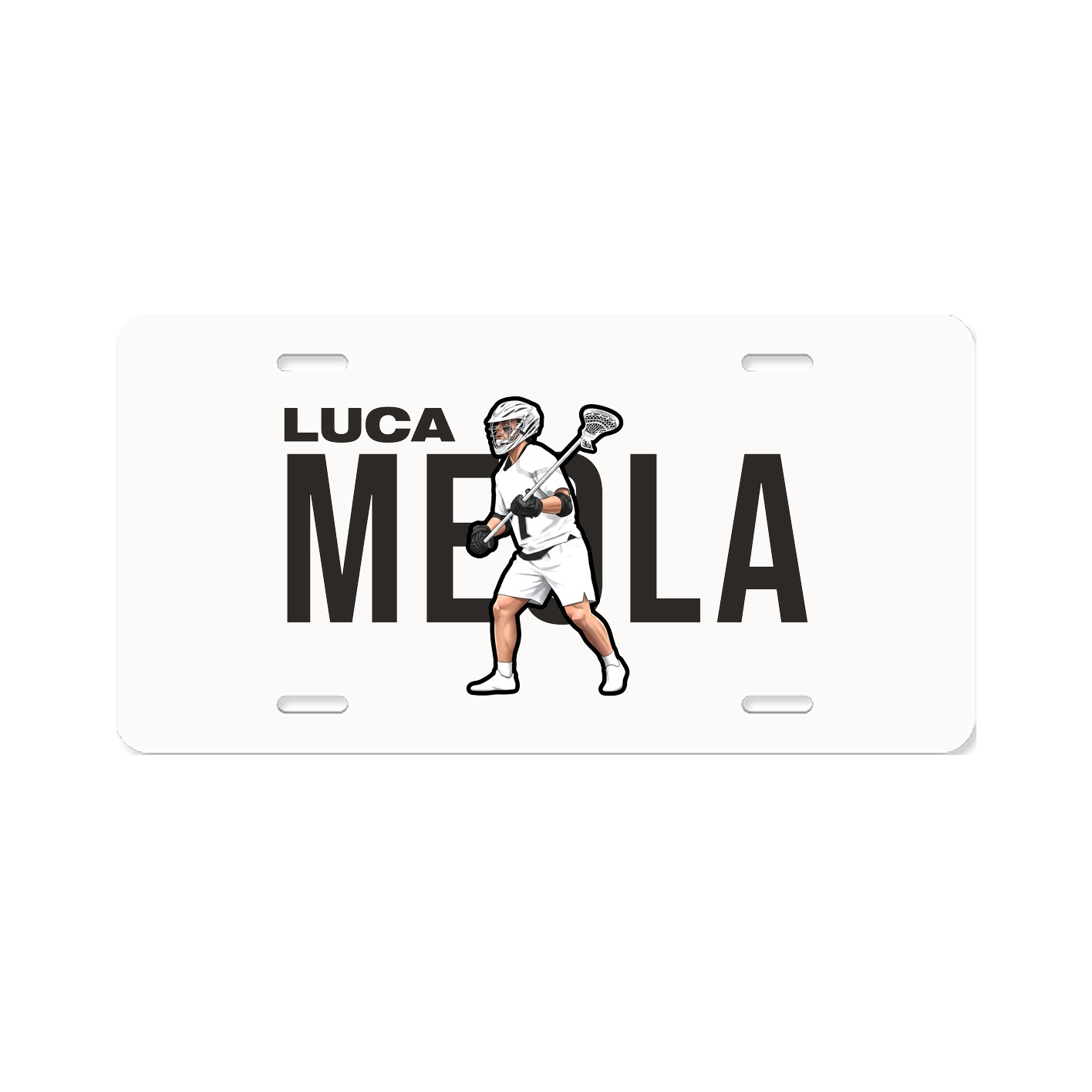 License Plate — Player Name in Classic