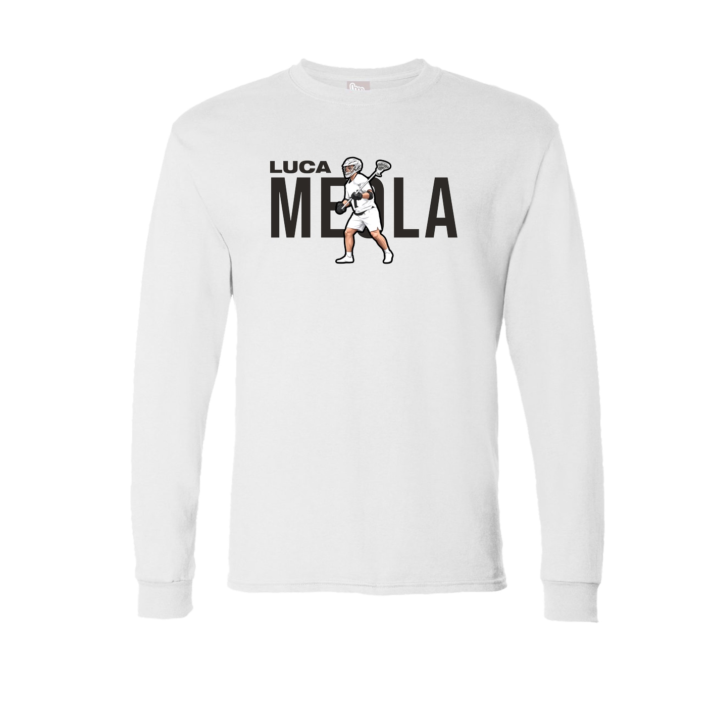 Long Sleeve Tee — Player Name in White