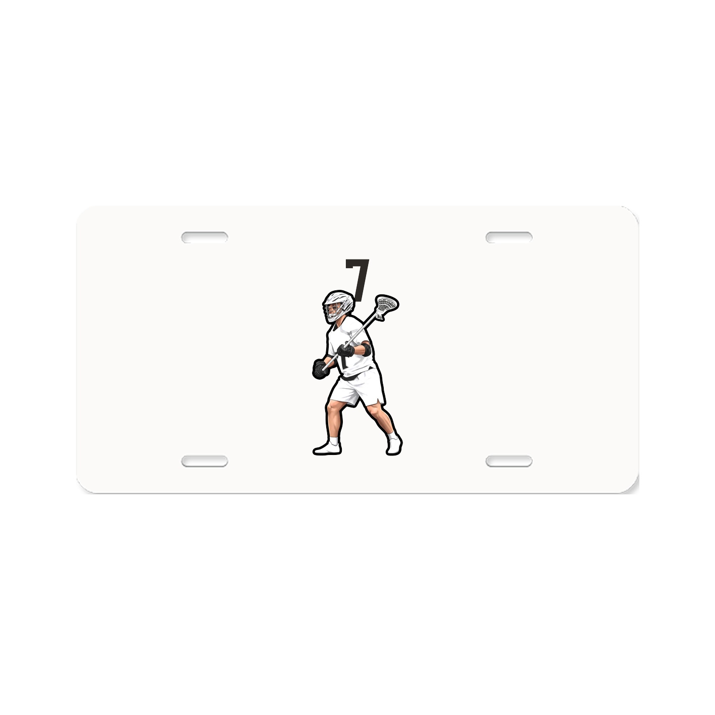License Plate — Number Top in Classic