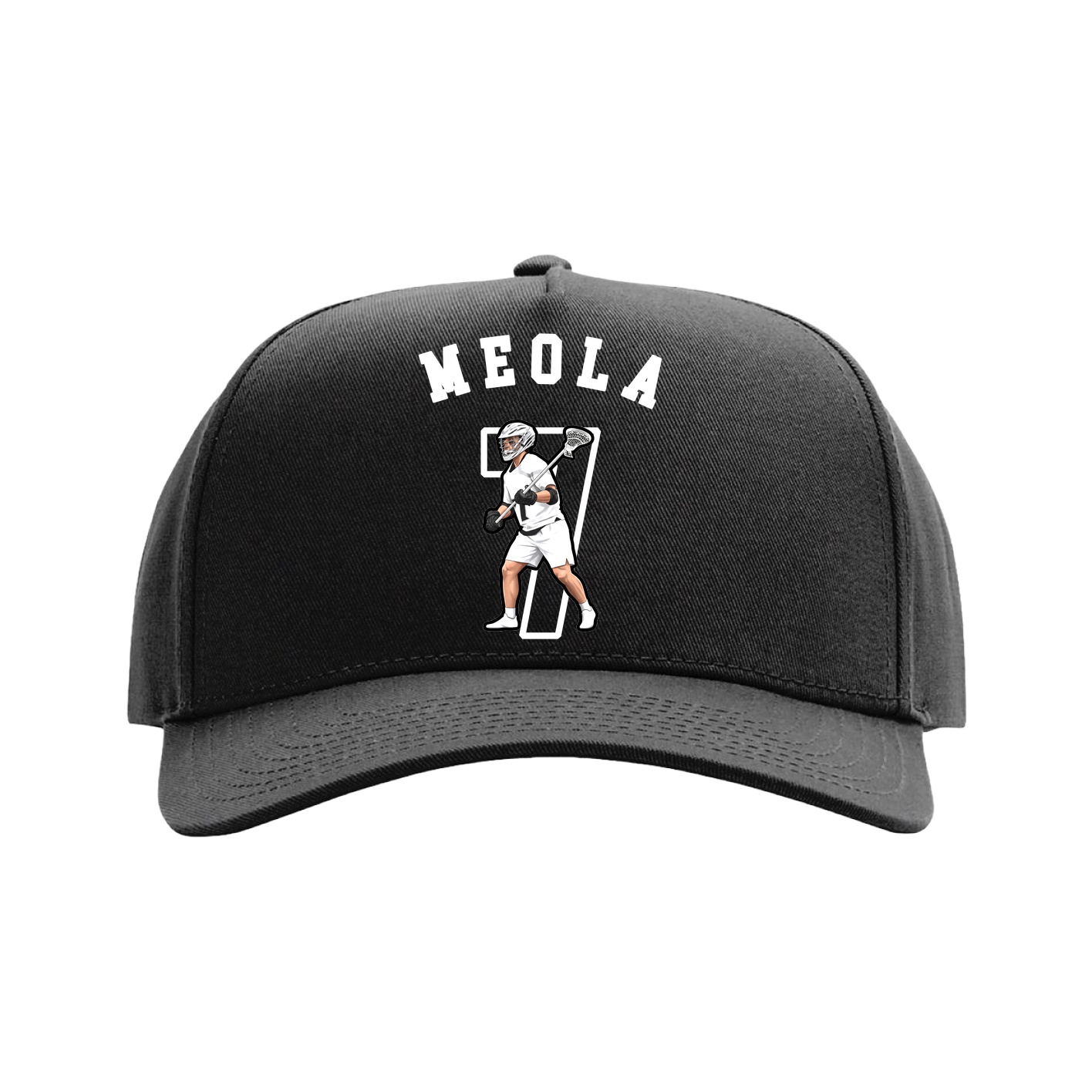Full Fabric Five-Panel Champ Cap — Shirsey Arch in Black