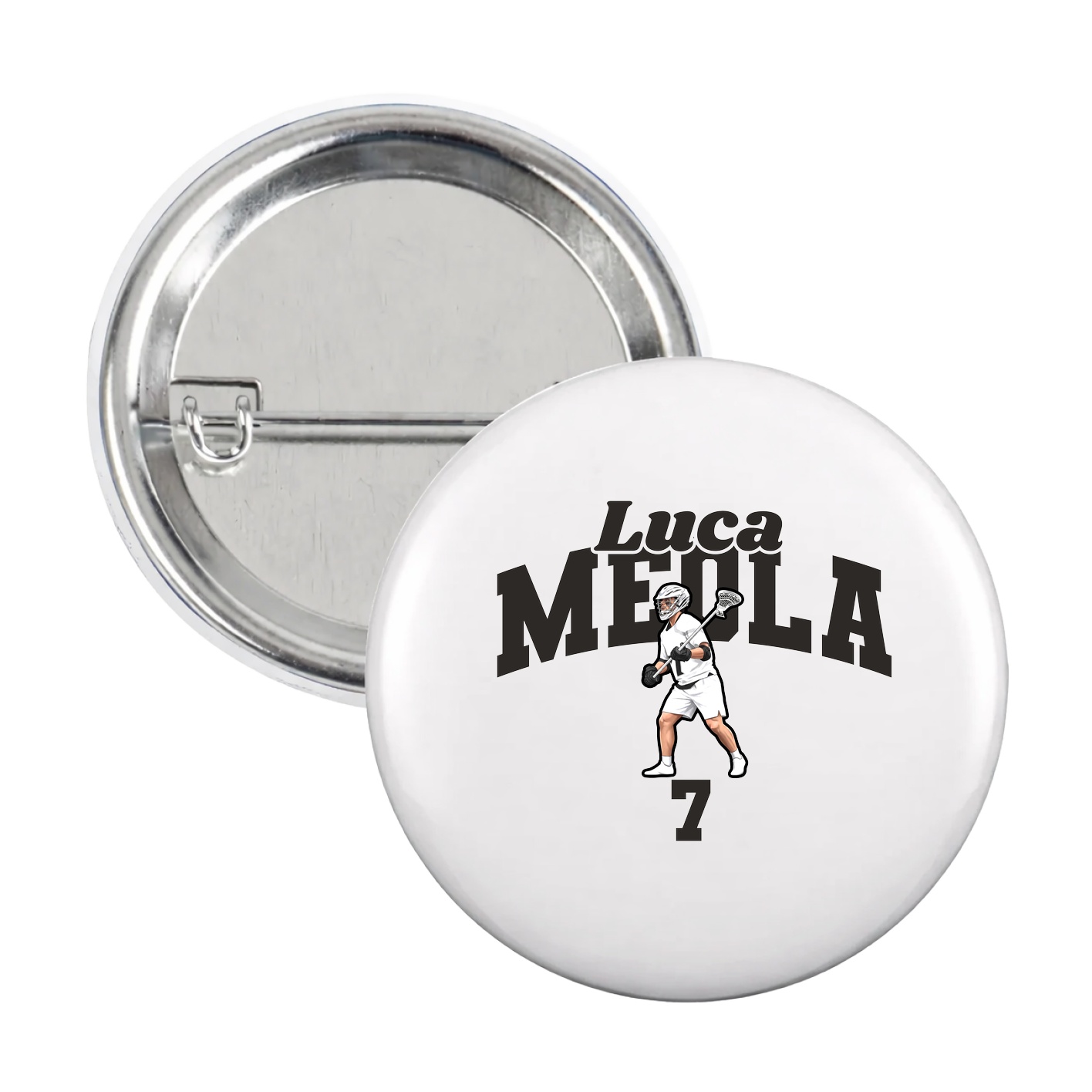 Game Day Button — Signature Arch in White