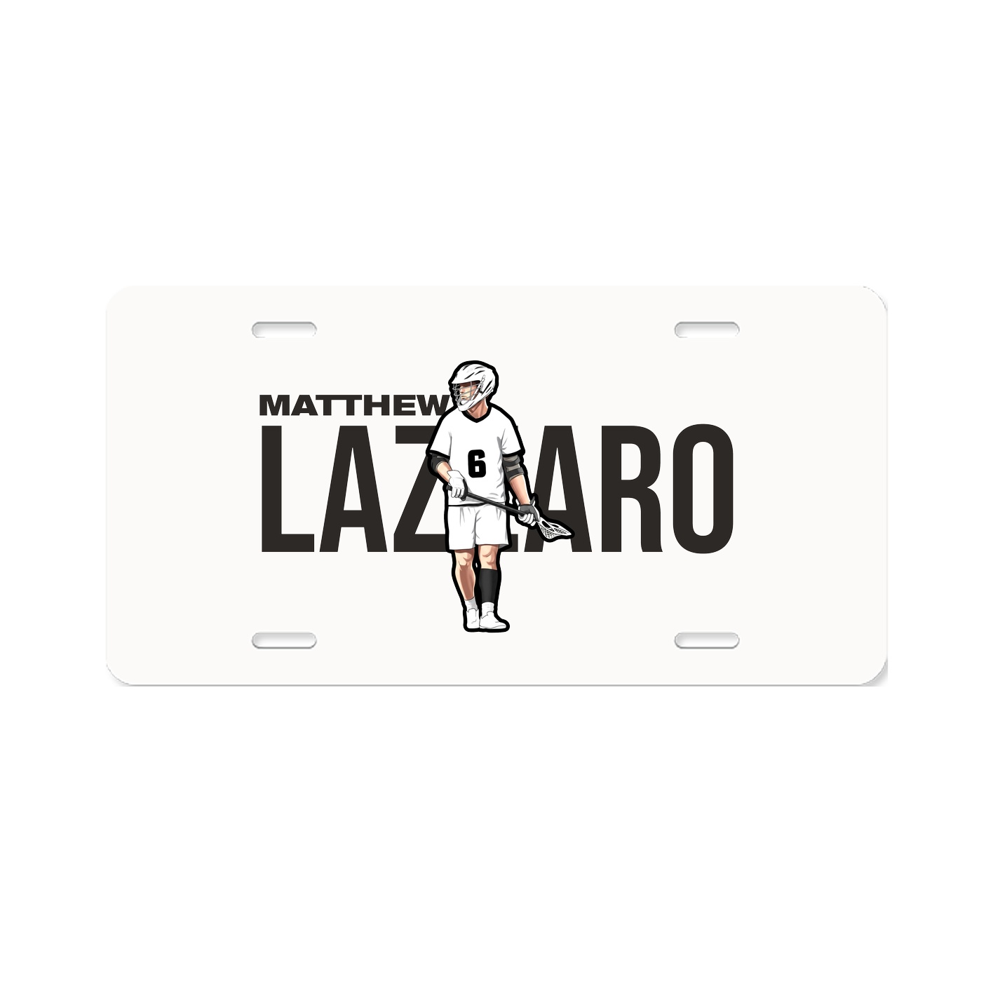 License Plate — Player Name in Classic