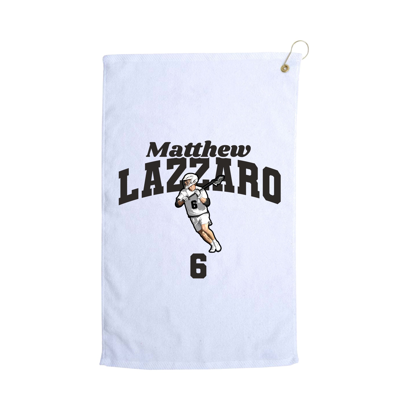 Golf Towel — Signature Arch in White