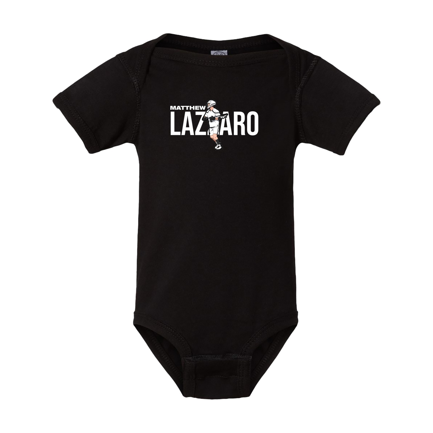 Baby Onesie — Player Name in Black
