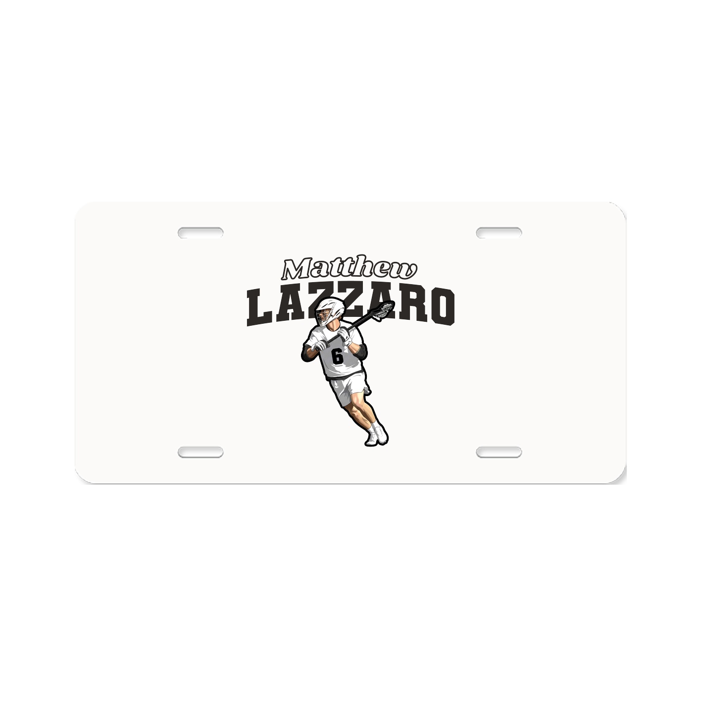License Plate — Name Arch in Classic