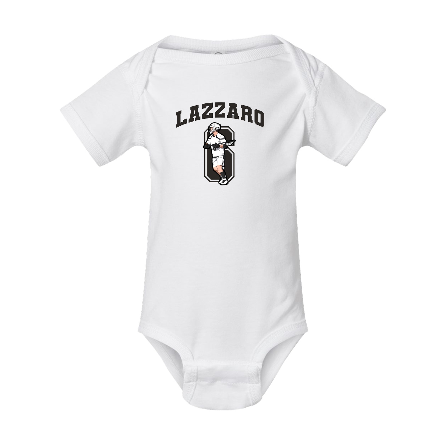 Baby Onesie — Number in White