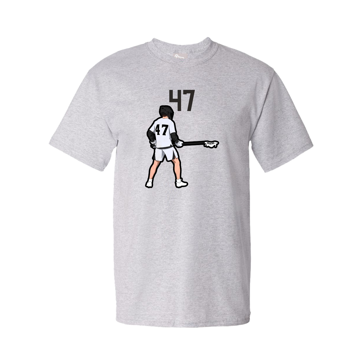 Youth Tee — Number Top in Grey