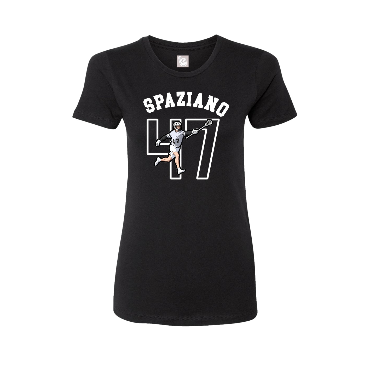 Fitted Women's Tee — Shirsey Arch in Black