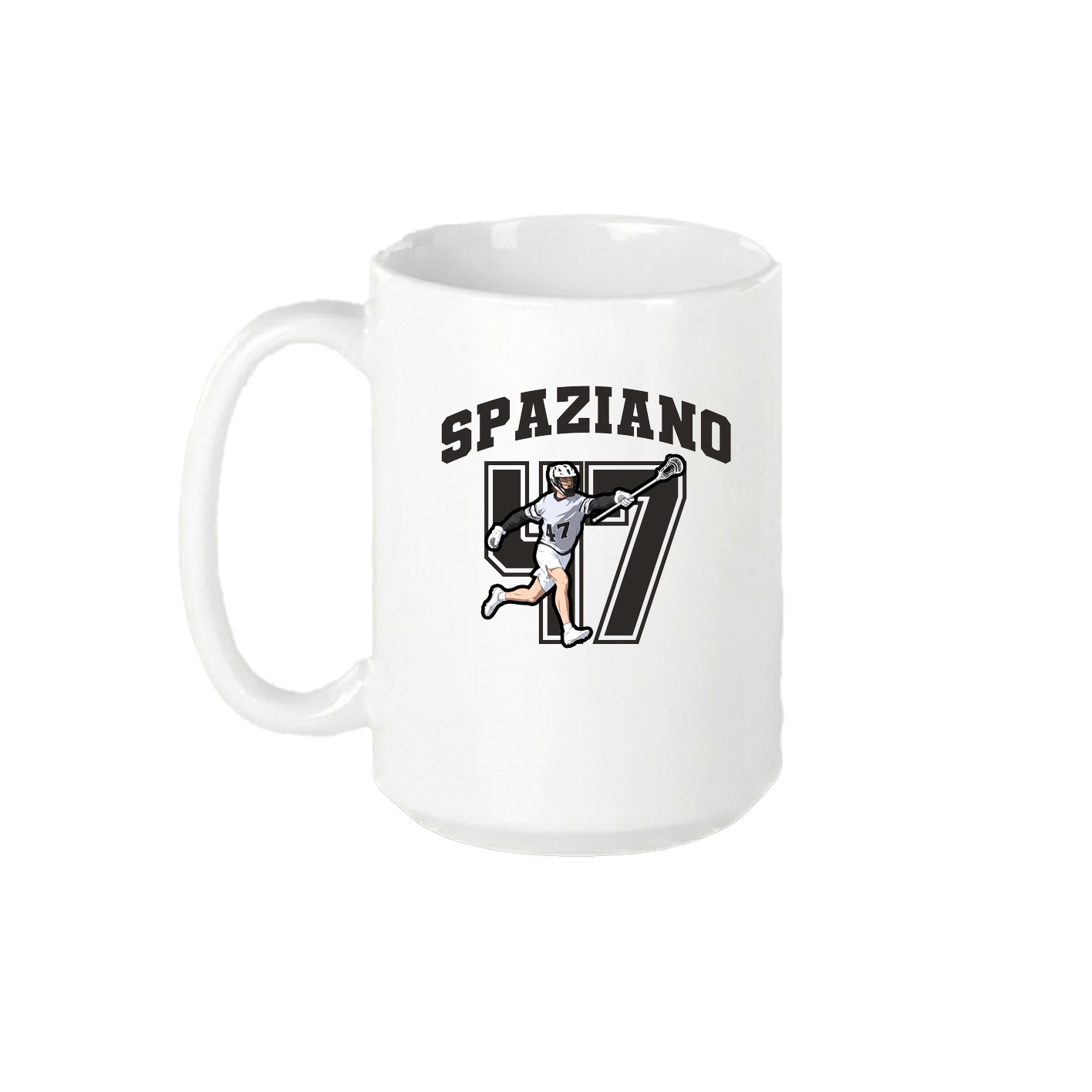 15oz Coffee Mug — Number in White
