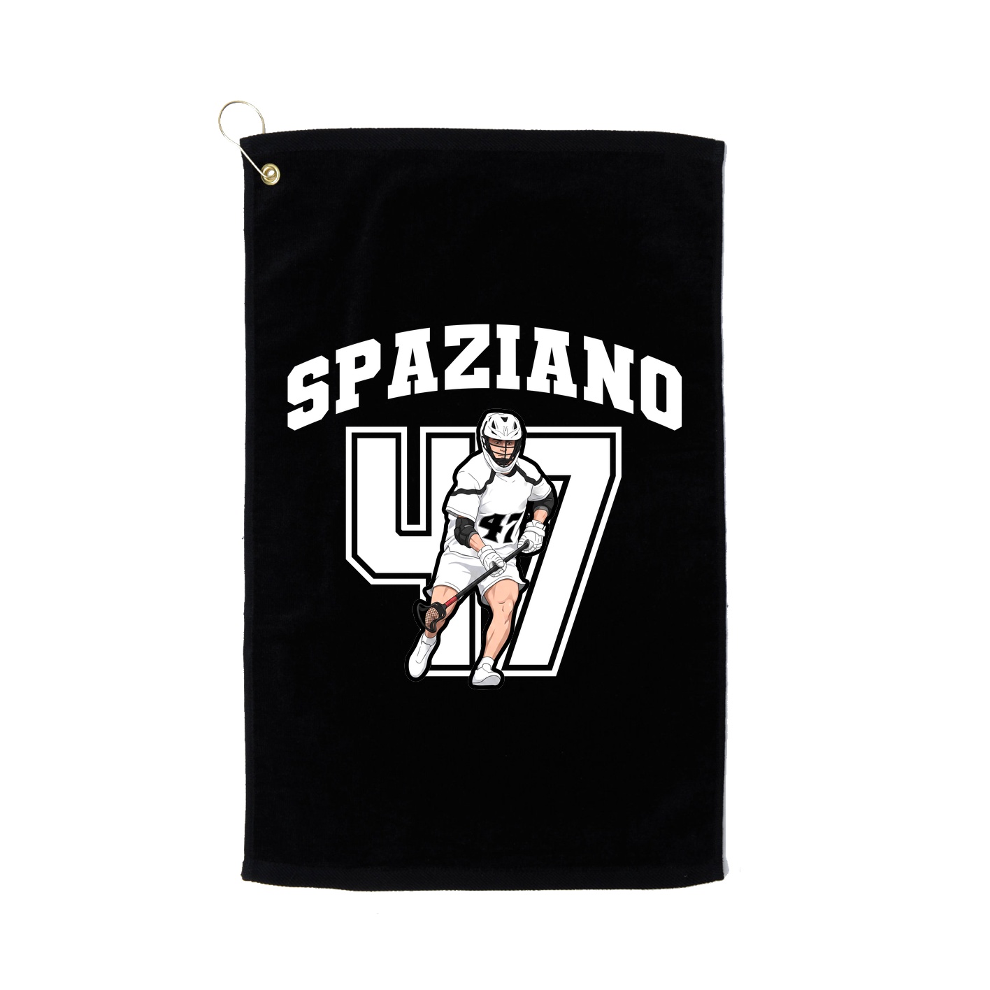 Golf Towel — Number in Black
