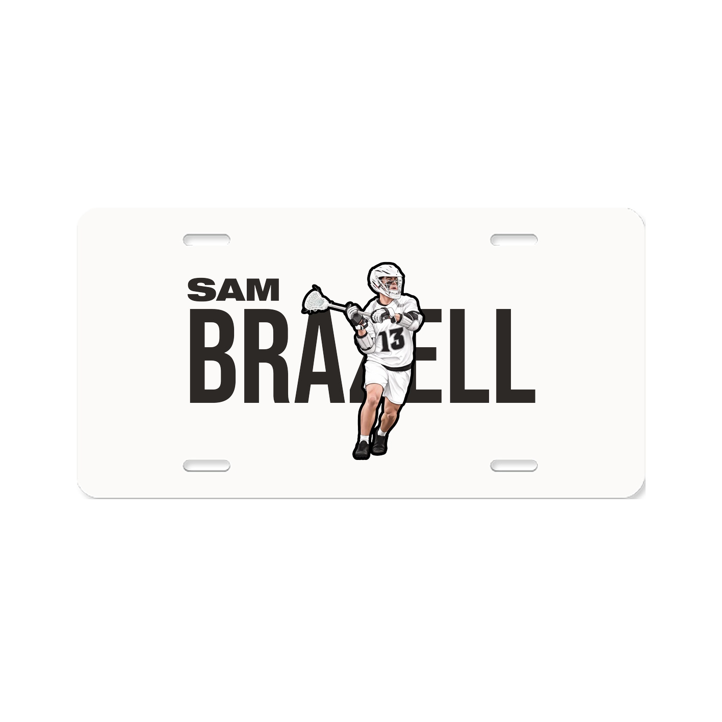 License Plate — Player Name in Classic