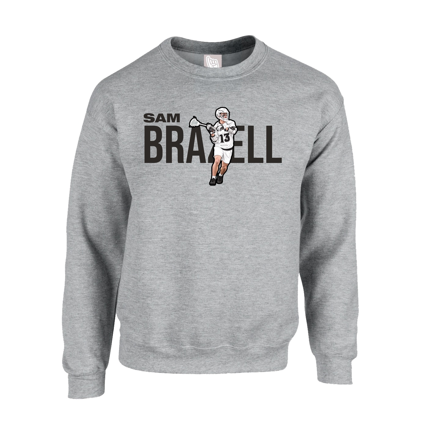 Fleece Crew — Player Name in Grey
