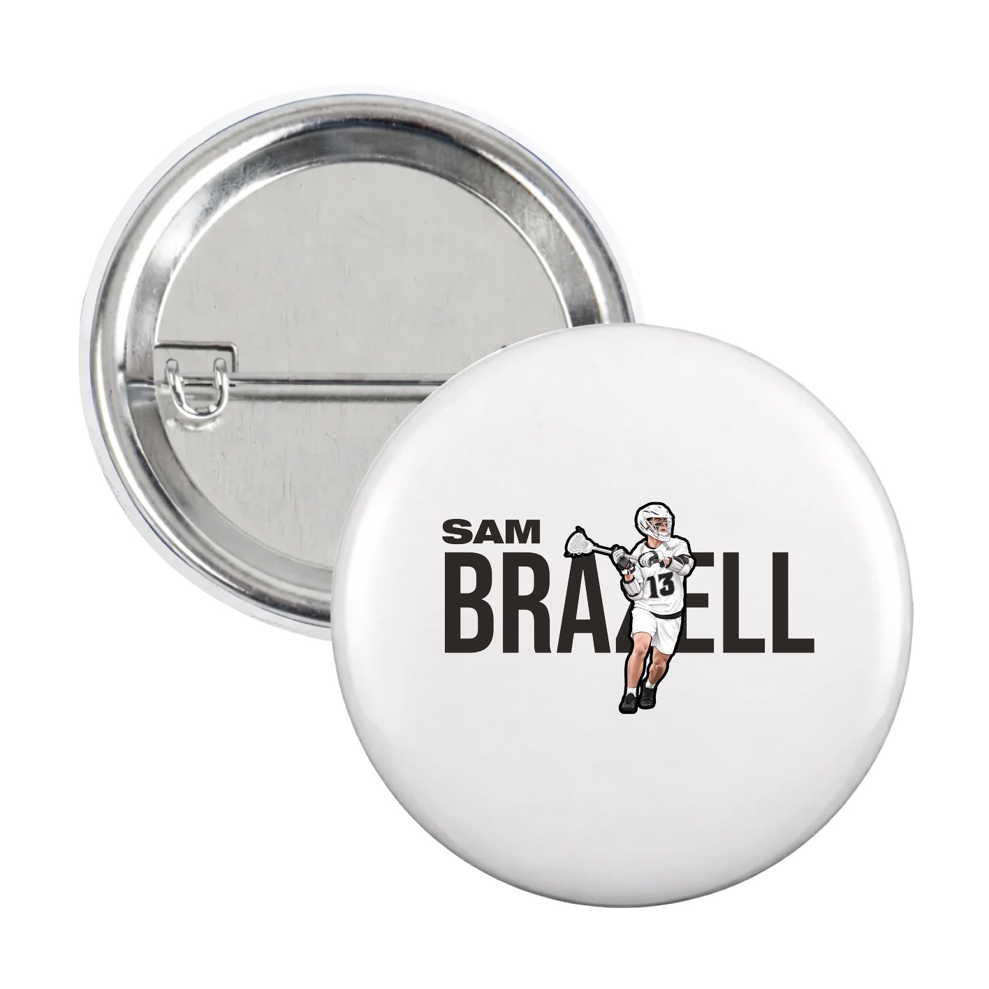 Game Day Button — Player Name in White