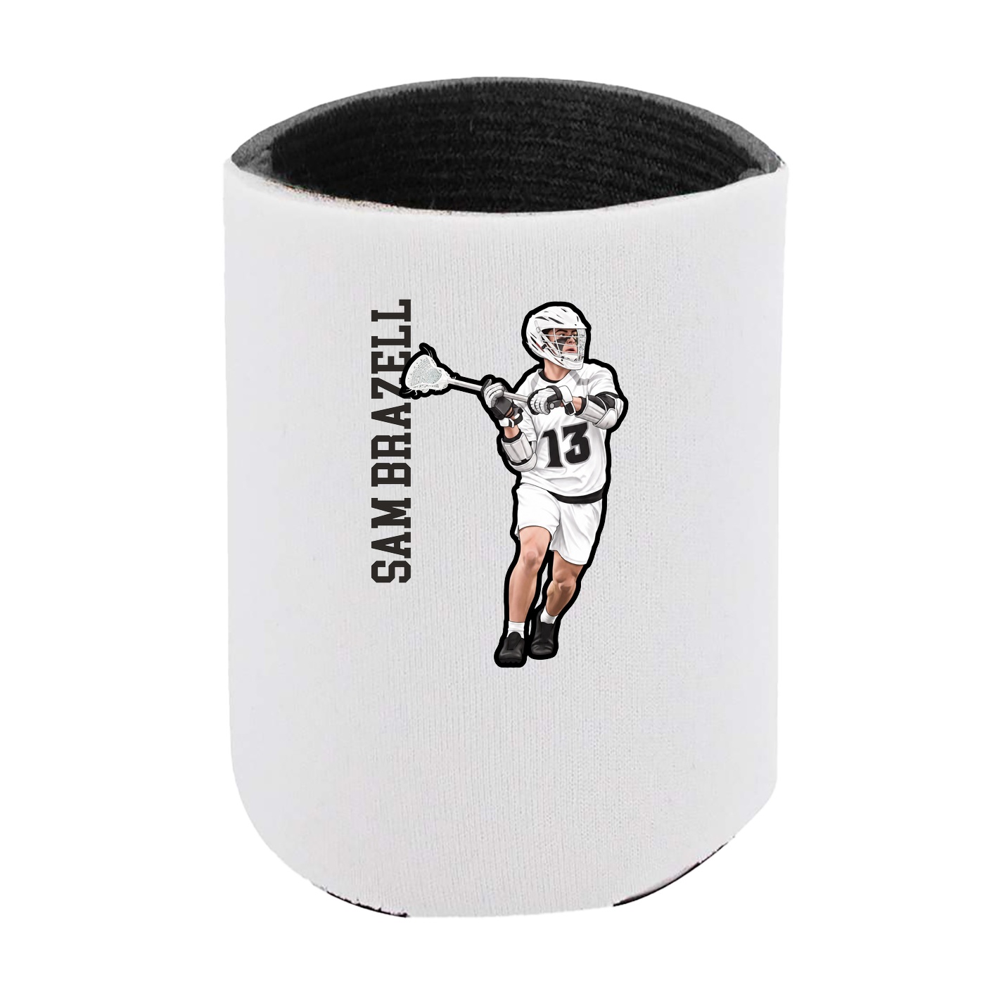 Can Holder — Name Vertical in White