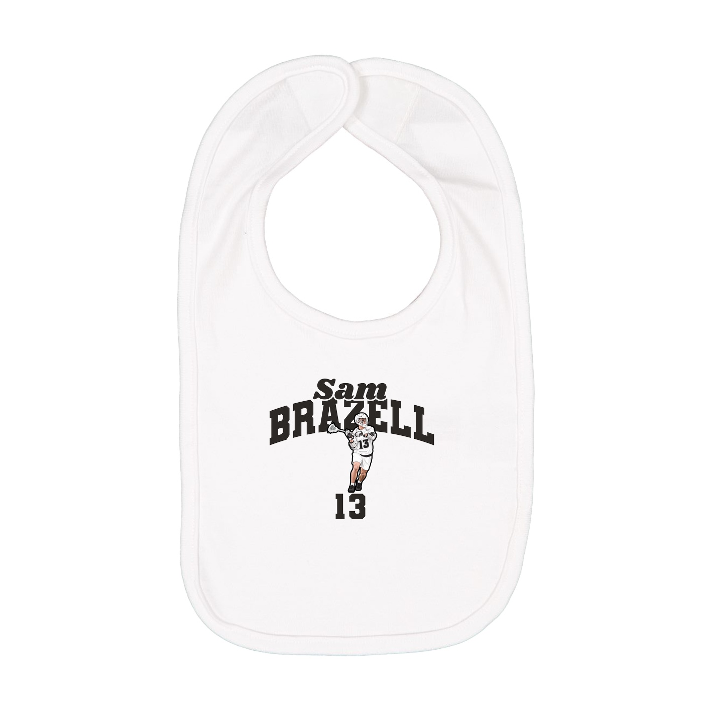 Infant Bib — Signature Arch in White