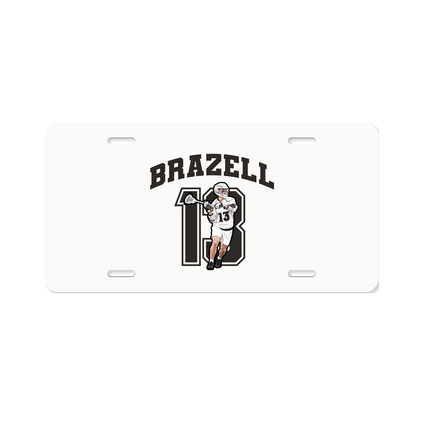 License Plate — Number in Classic