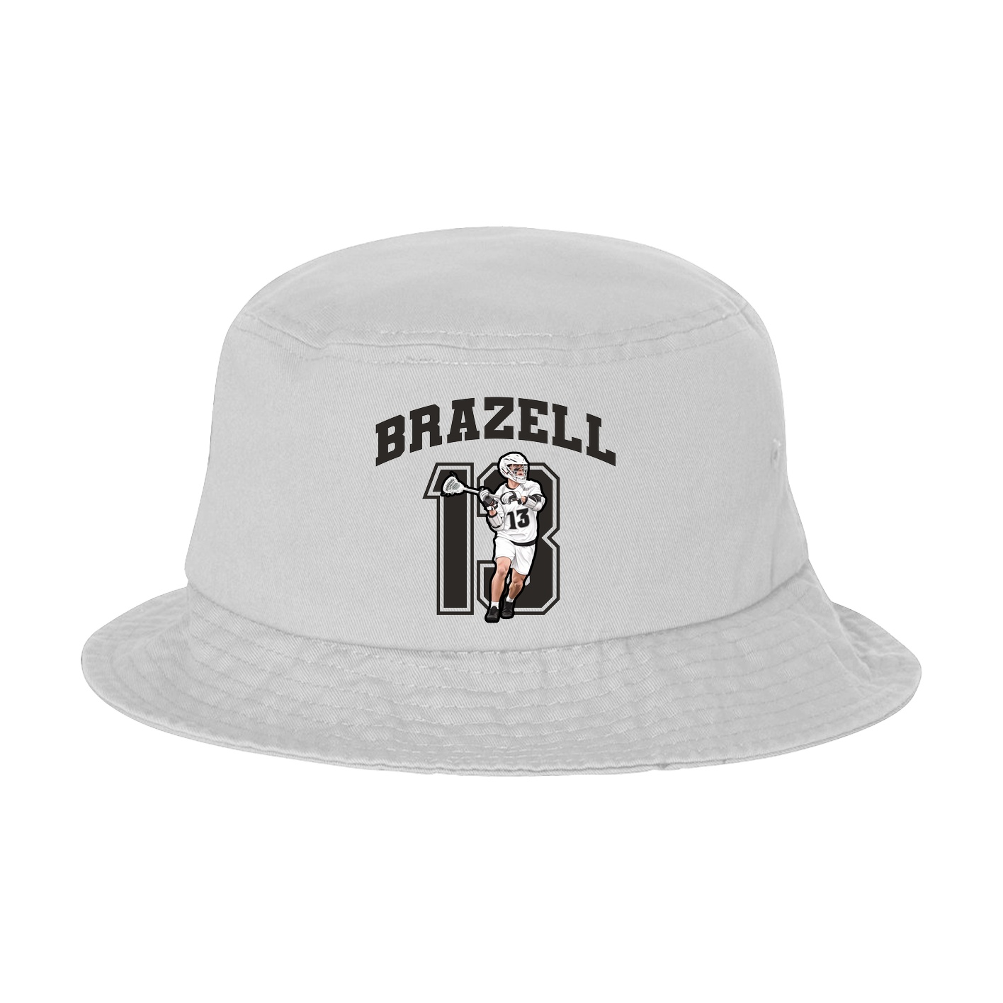 Bucket Cap — Number in White