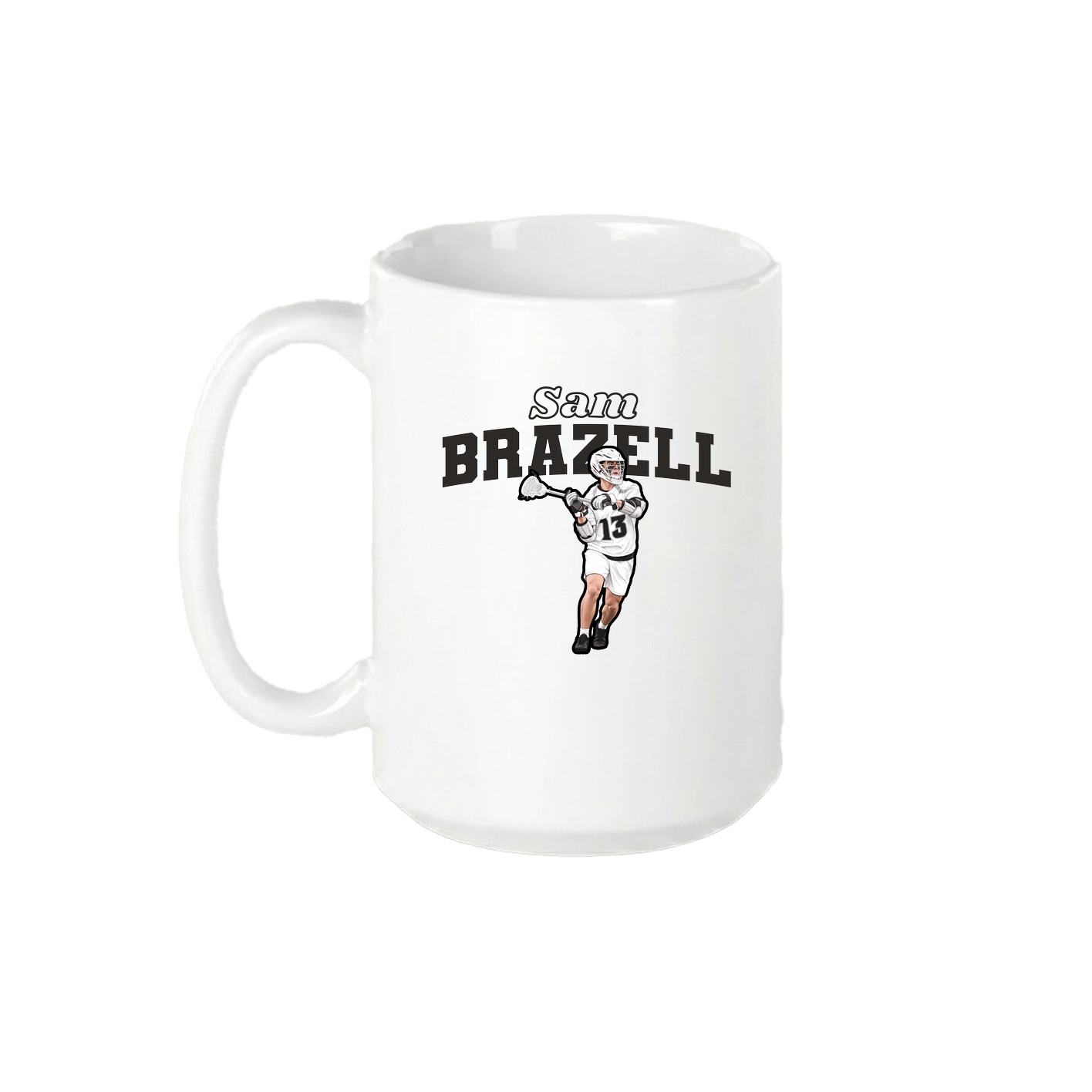 15oz Coffee Mug — Name Arch in White