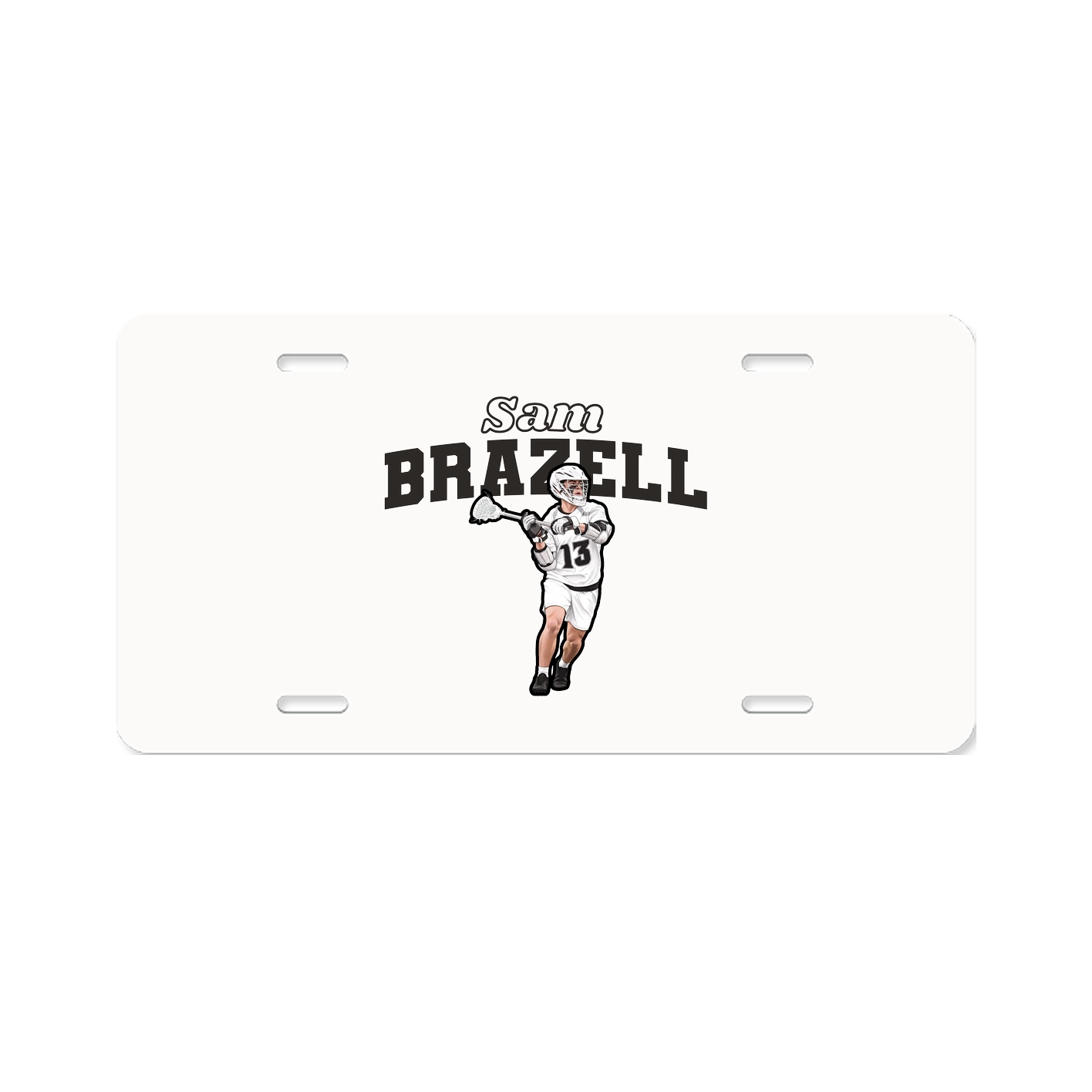 License Plate — Name Arch in Classic
