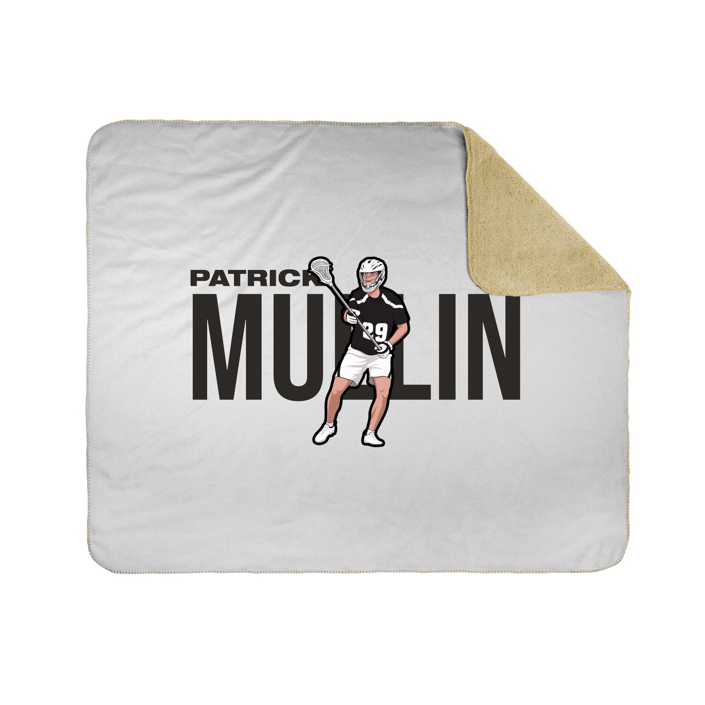 Throw Blanket — Player Name in White