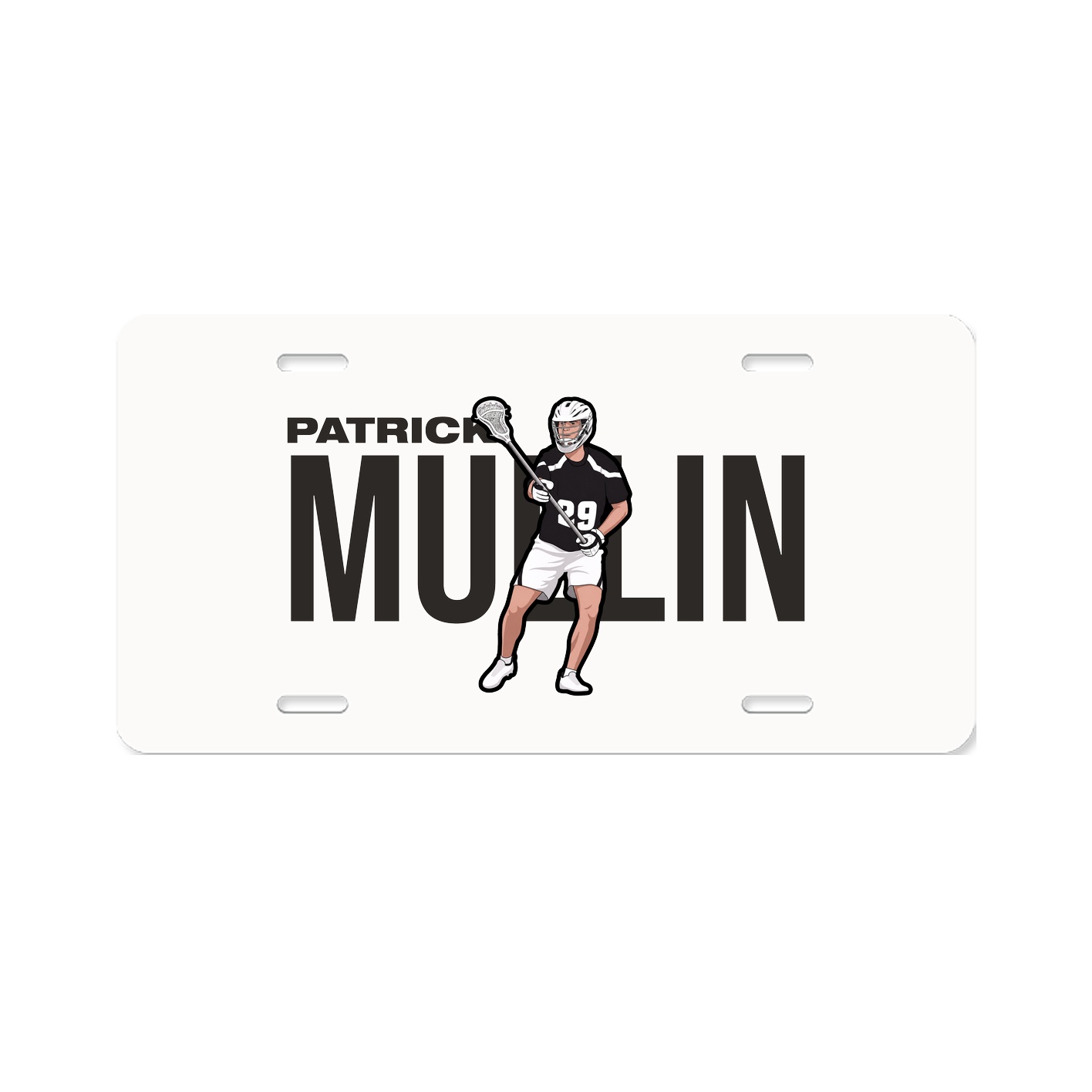 License Plate — Player Name in Classic