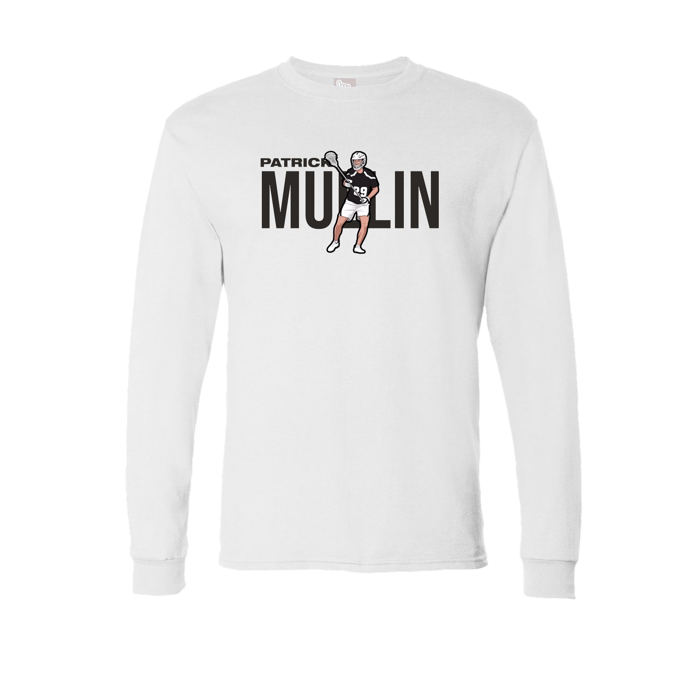Long Sleeve Tee — Player Name in White
