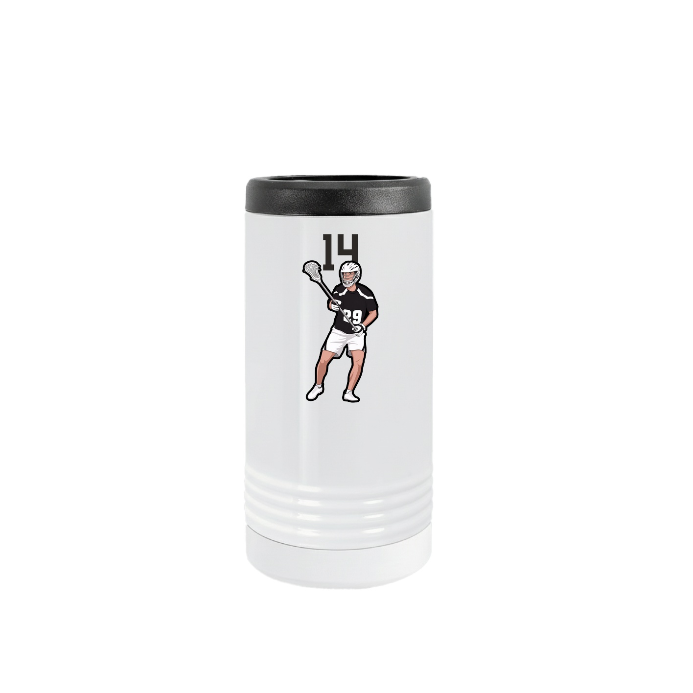 Slim Beverage Holder — Number Top in White