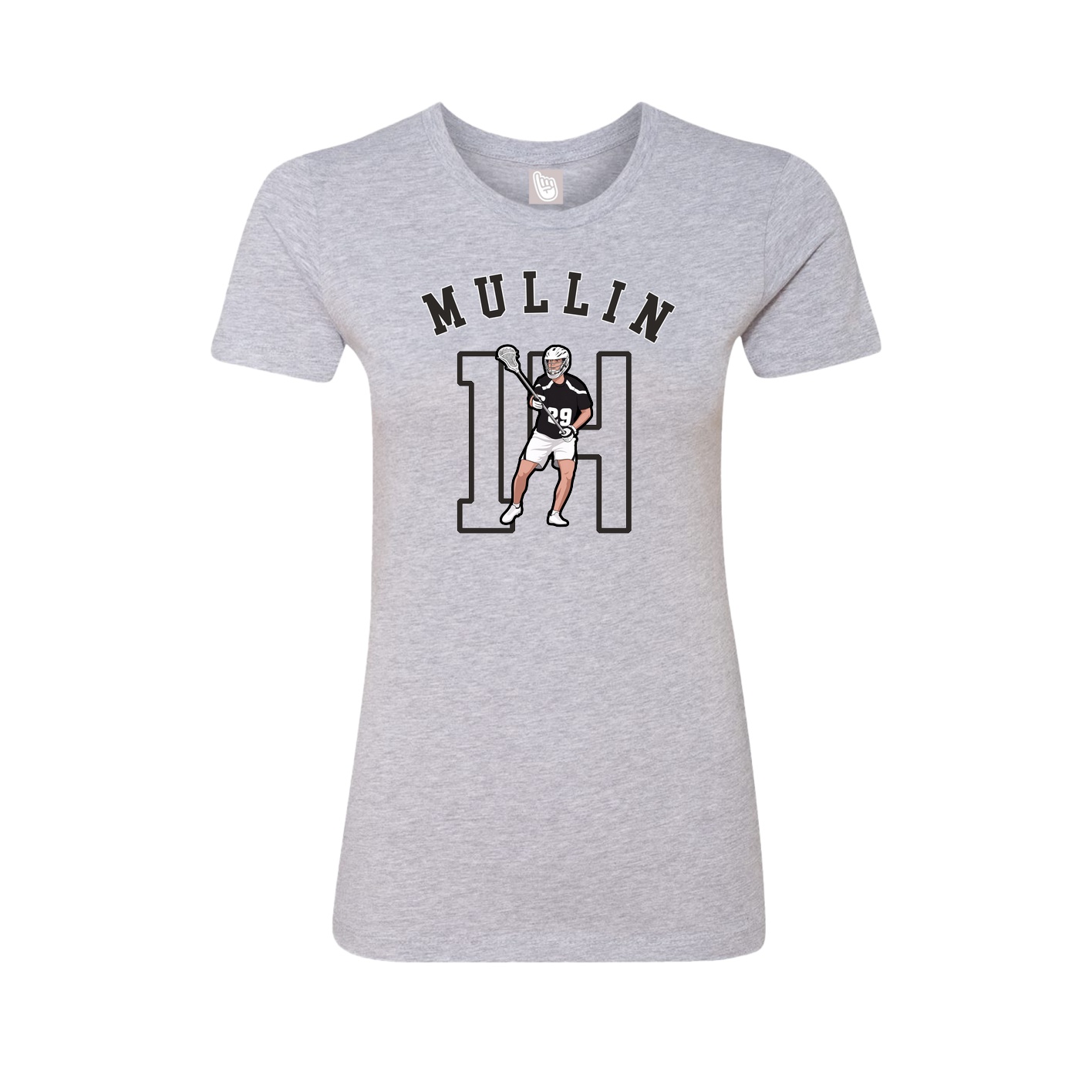 Fitted Women's Tee — Shirsey Arch in Grey