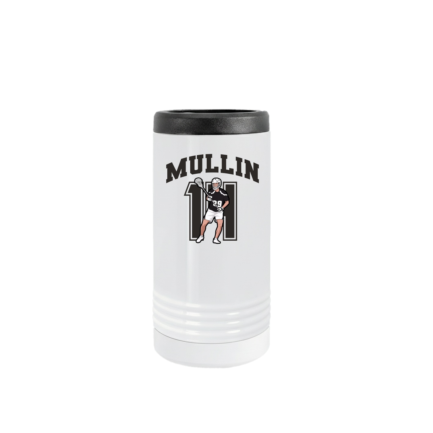 Slim Beverage Holder — Number in White