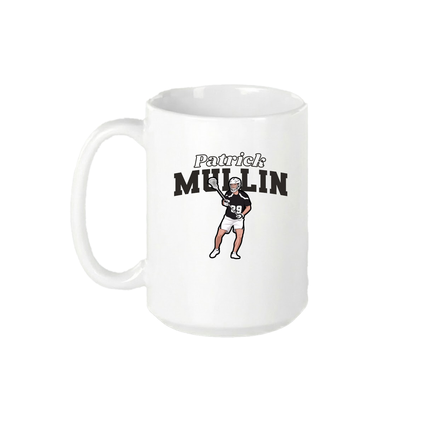 15oz Coffee Mug — Name Arch in White
