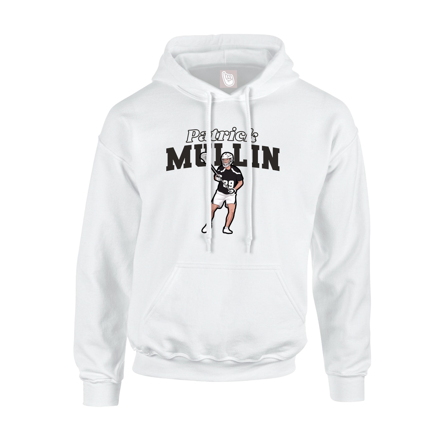 Hoodie — Name Arch in White