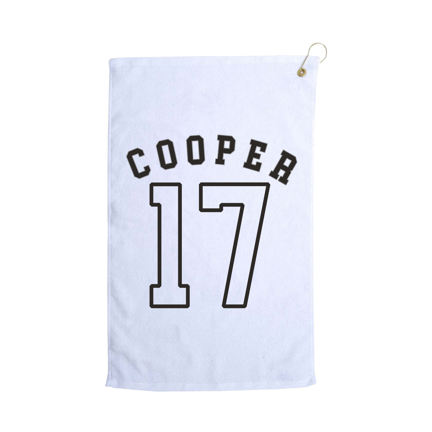 Golf Towel — Shirsey Arch in White
