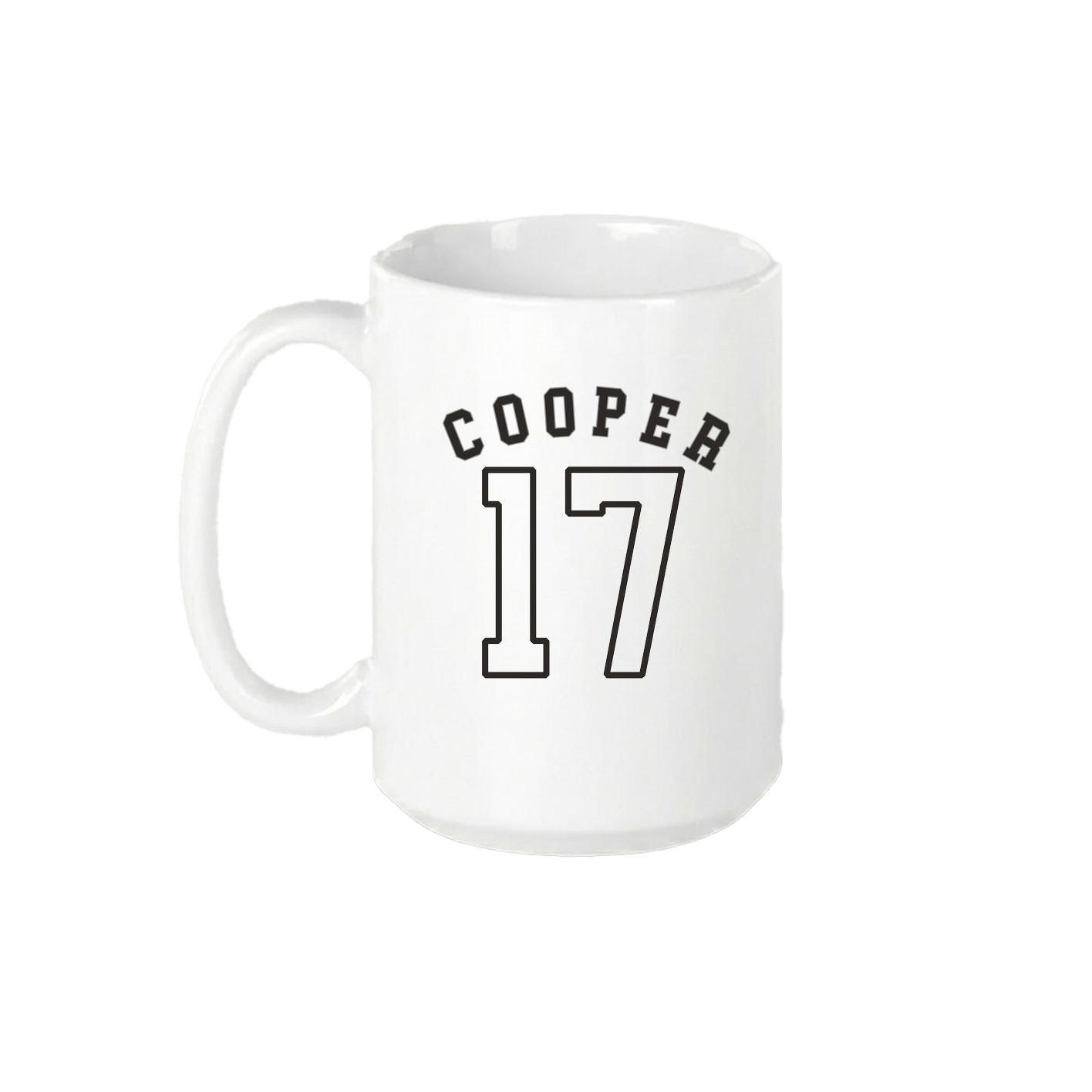 15oz Coffee Mug — Shirsey Arch in White