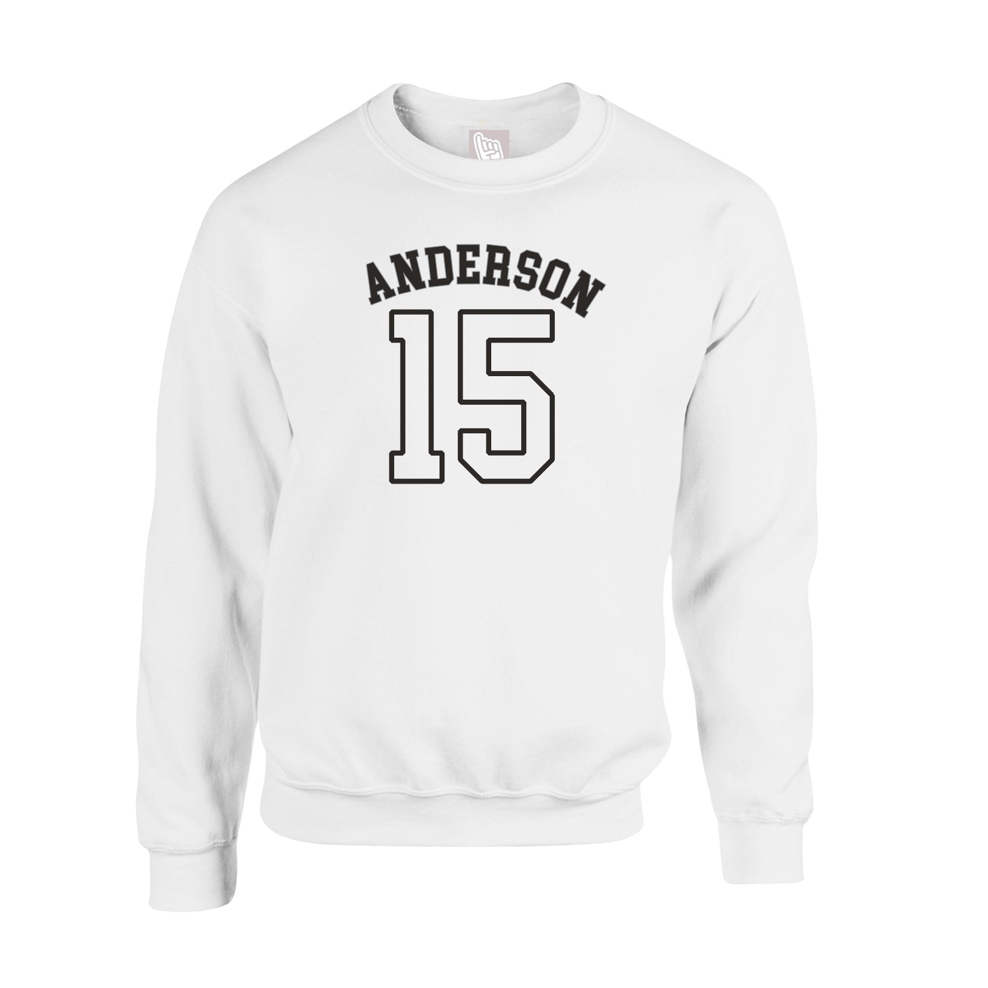 Fleece Crew — Shirsey Arch in White