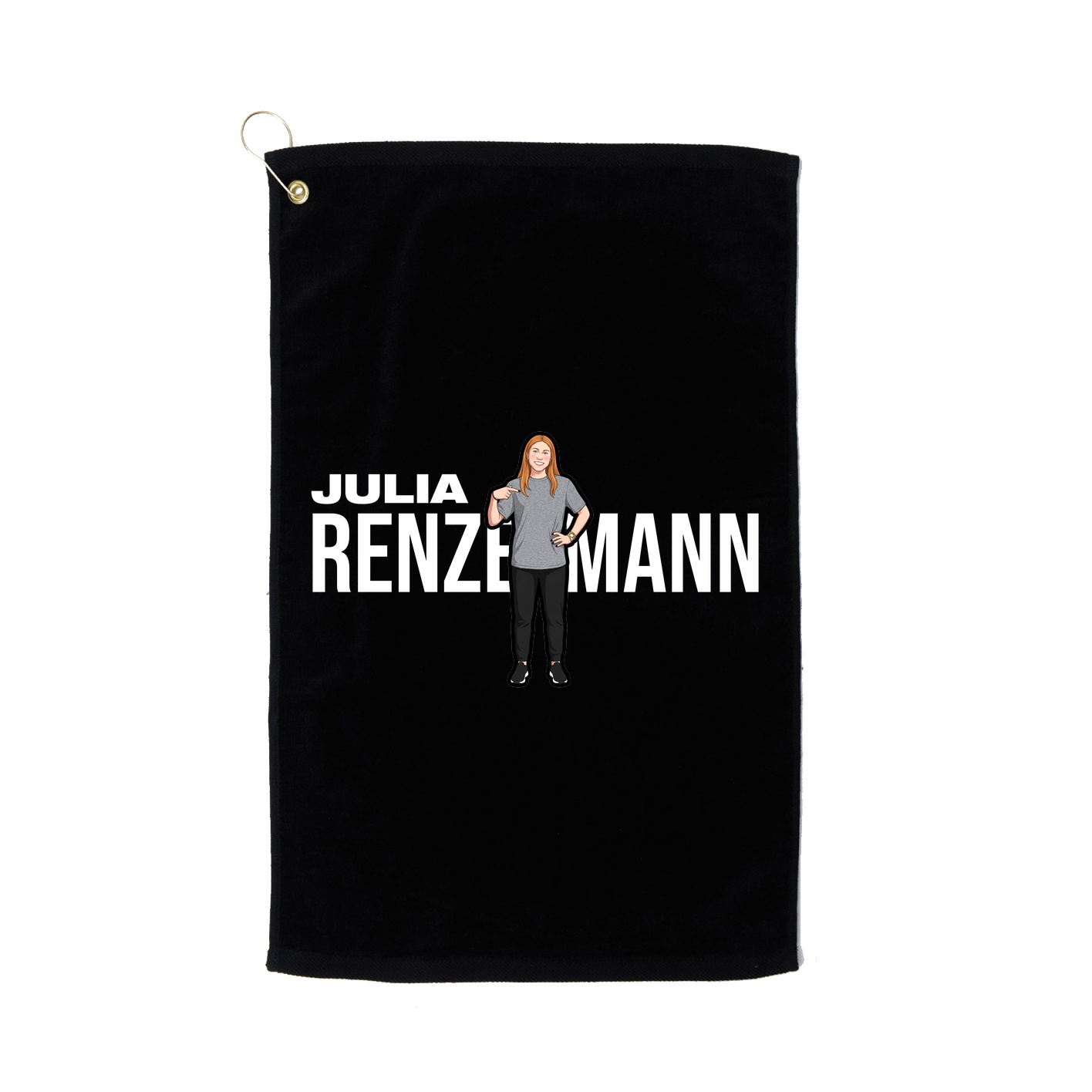 Golf Towel — Player Name in Black