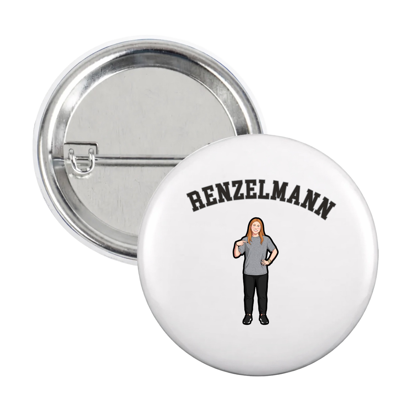 Game Day Button — Shirsey Arch in White