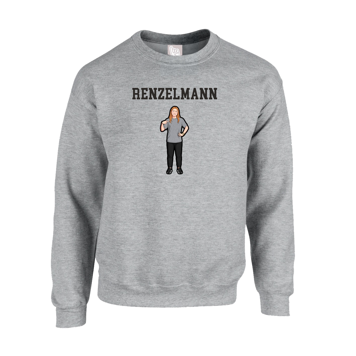 Fleece Crew — Shirsey in Grey