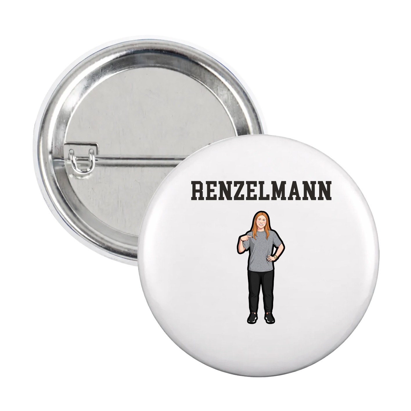 Game Day Button — Shirsey in White