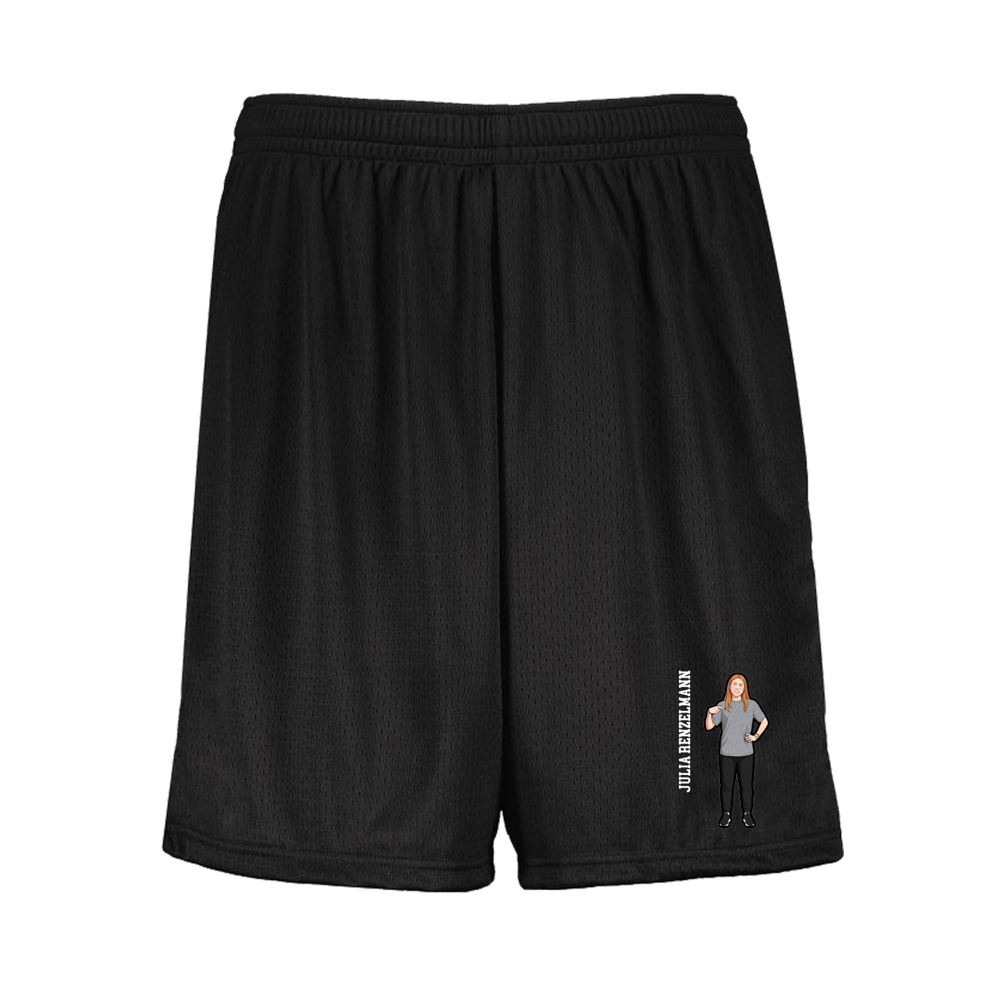 Shorts — Name Vertical in Black