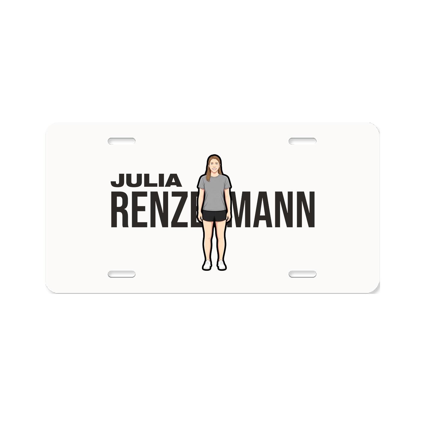 License Plate — Player Name in Classic