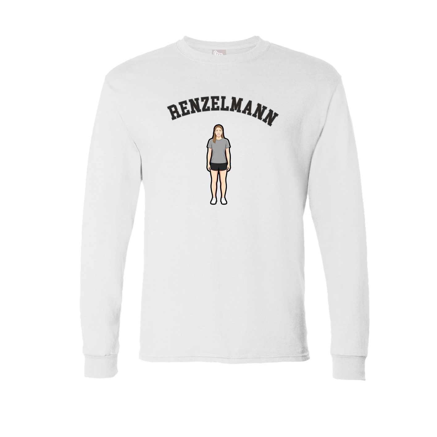 Long Sleeve Tee — Shirsey Arch in White
