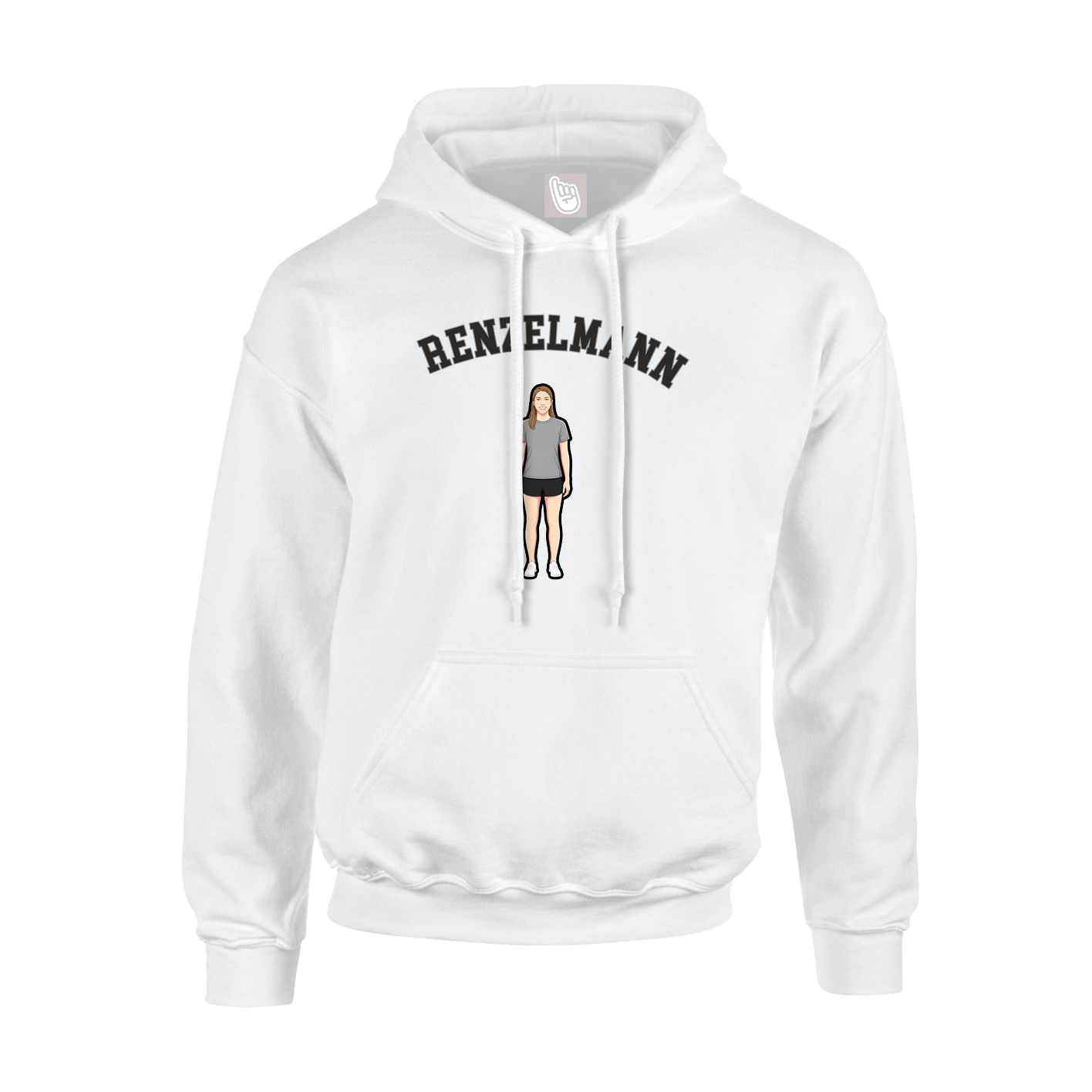 Hoodie — Shirsey Arch in White