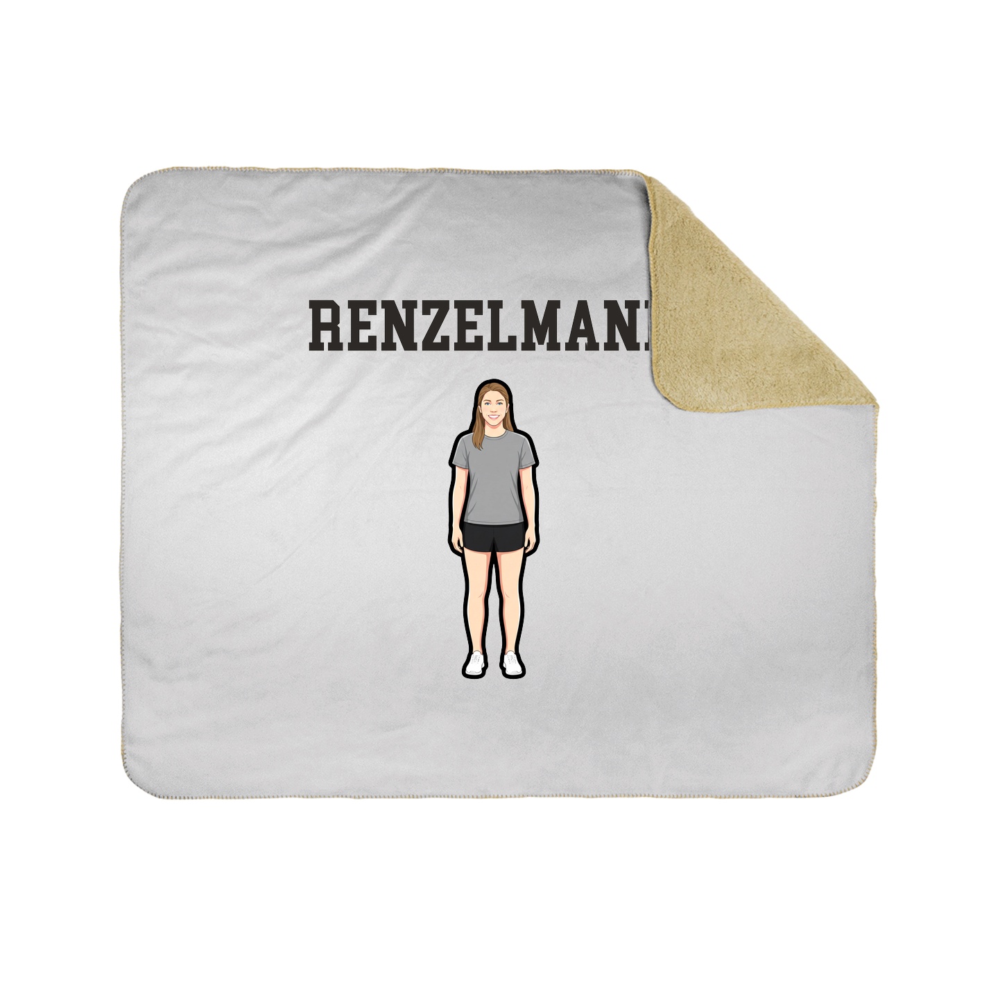 Throw Blanket — Shirsey in White